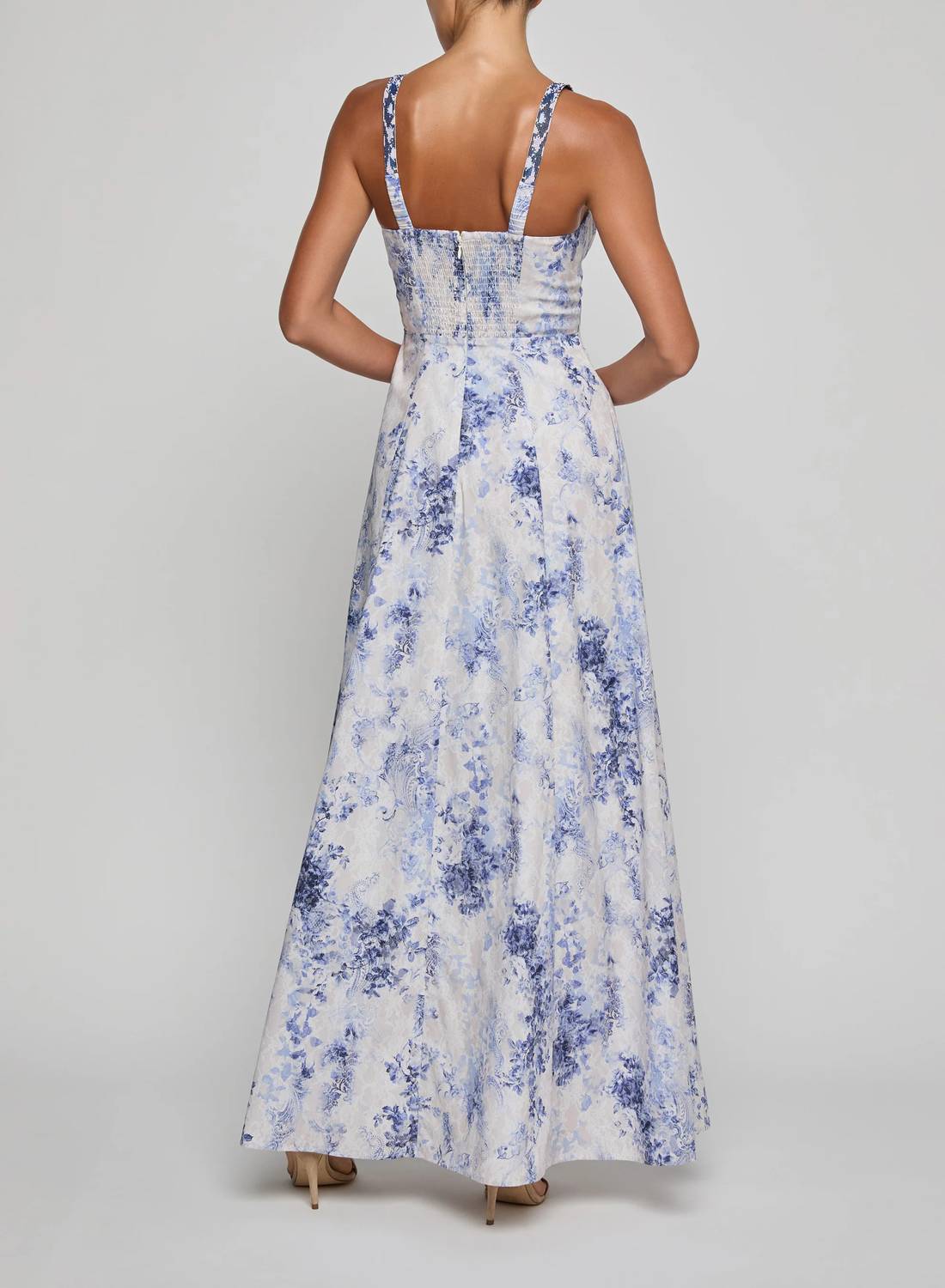 L'Agence - Sutton Beaded Strap Maxi Dress