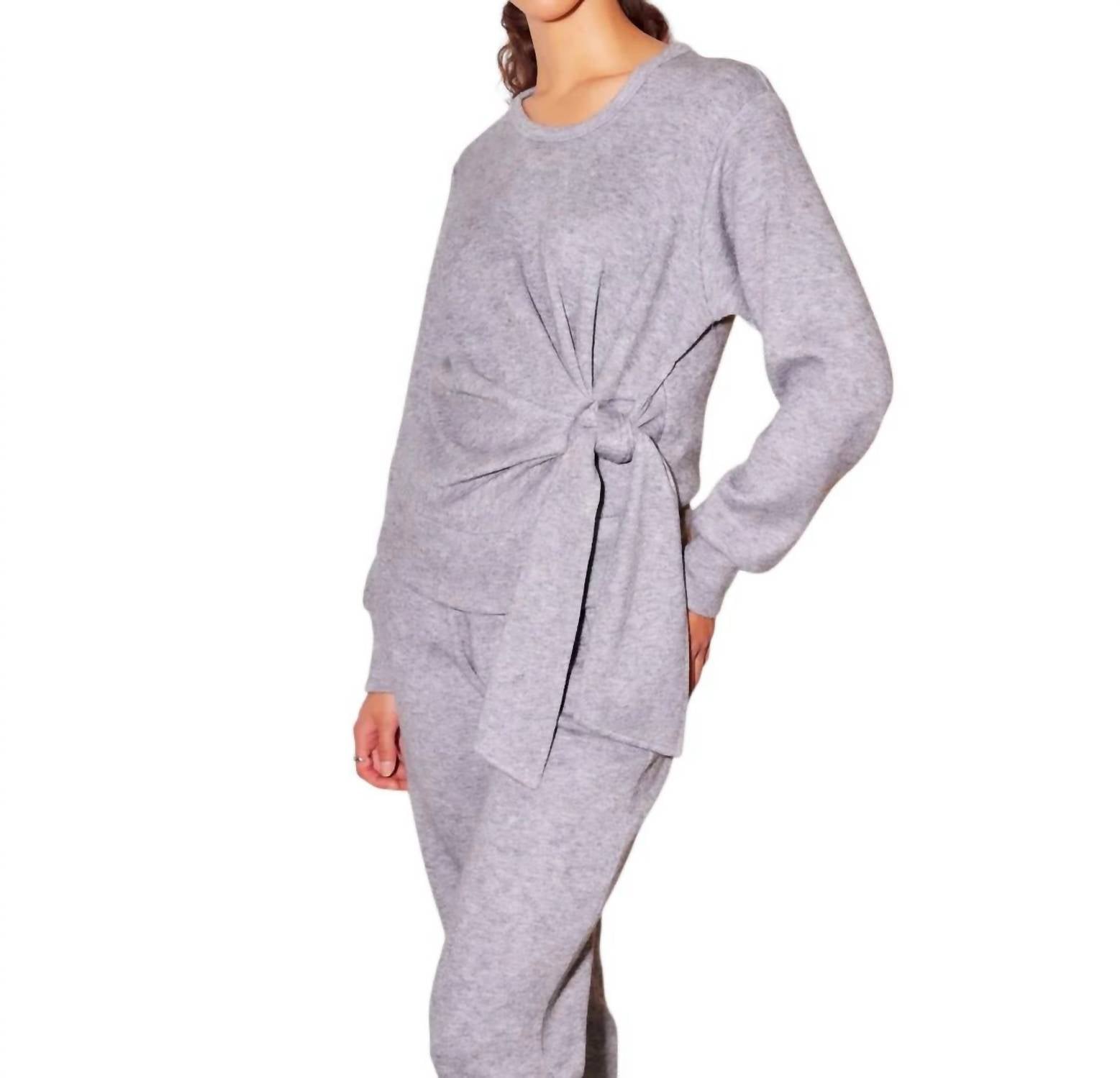 Fifteen Twenty - Drea Shirred Knot Top