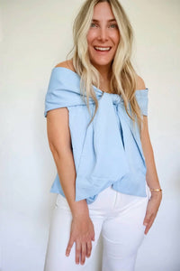 Tcec - Colette Oversized Bow Statement Top