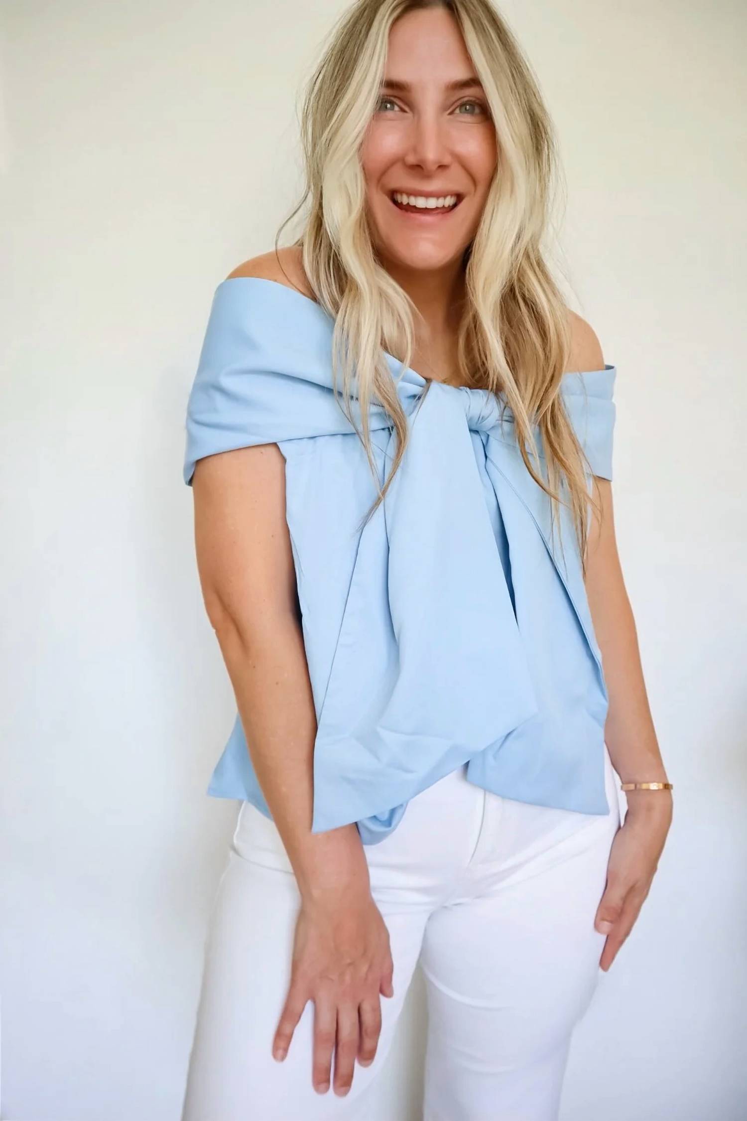 Tcec - Colette Oversized Bow Statement Top