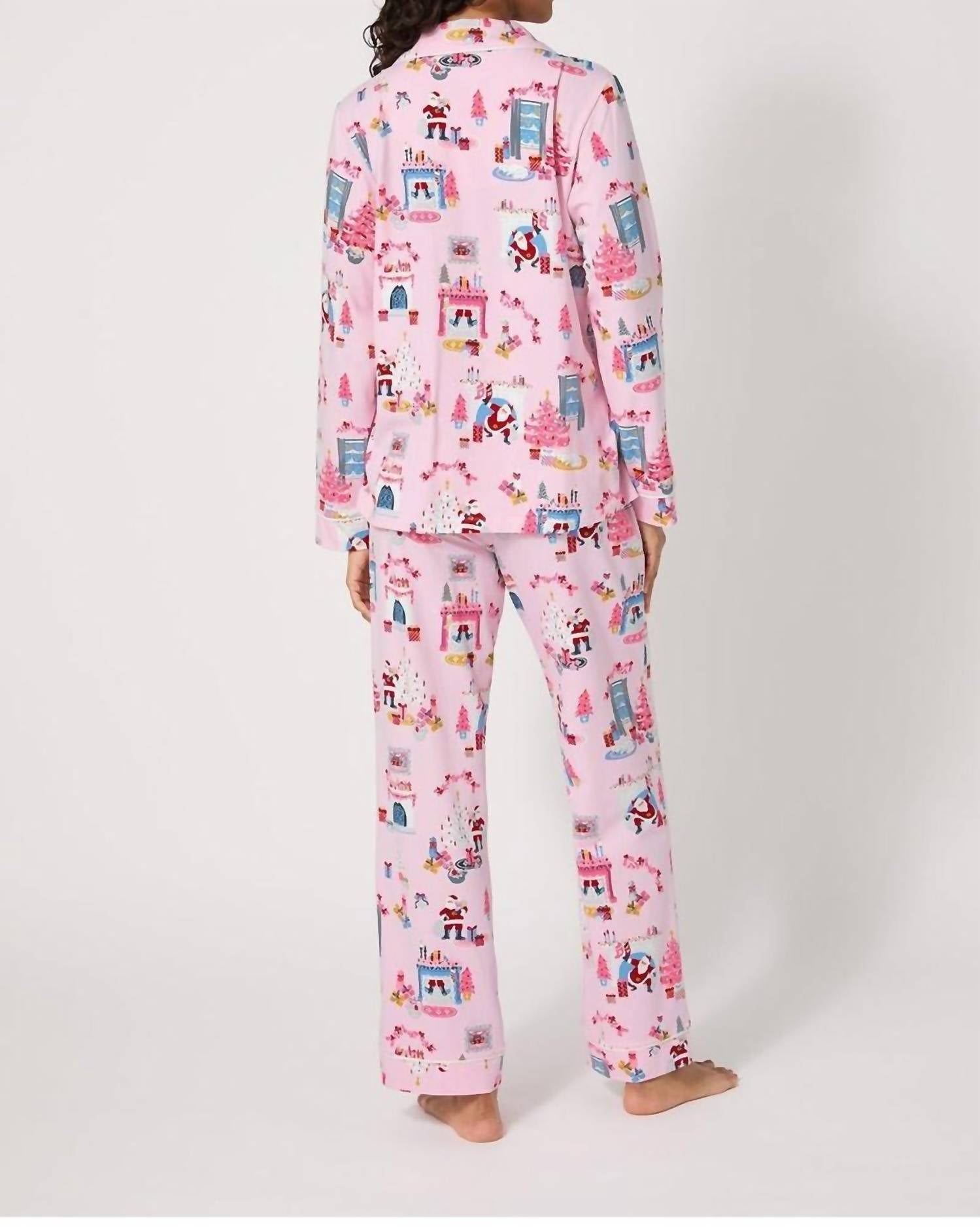 Bedhead Pjs - Must Be Santa Long Sleeve Classic Stretch Jersey Pajama Set