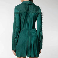 Self-Portrait - Pre-loved Lace Trim Shirt Dress