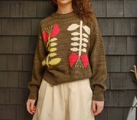 Degen - Embroidered Floral Sweater