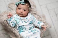 Adorable Sweetness - Infant Baby Gown And Hat Set