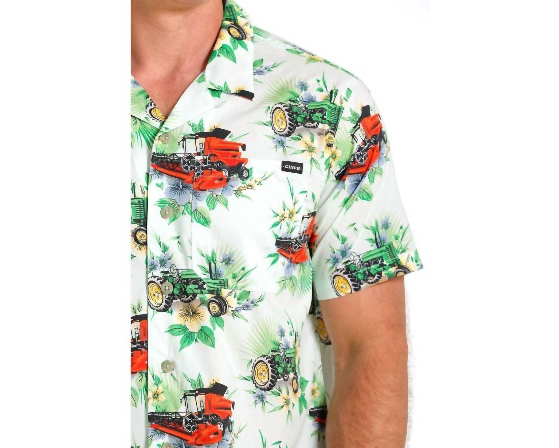 Cinch - Tractor Short Sleeve Button Down Camp Shirt