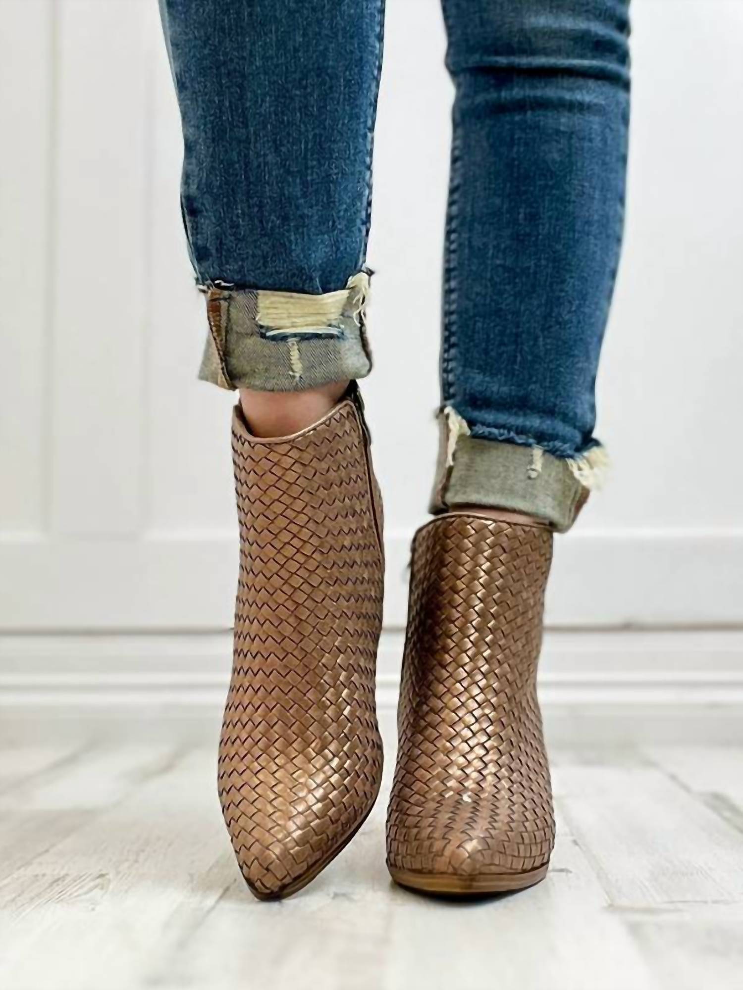 Hey Girl by Corkys Women's Come And Get It Boots in bronze 1 - women's shoe - alternate view