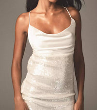 Mare Mare - Cowl Neck Sequin Maxi Dress