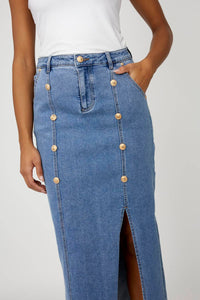 Frank Lyman - WOVEN DENIM SKIRT