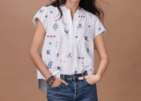 M.A.B.E. - Hibi V Neck Top