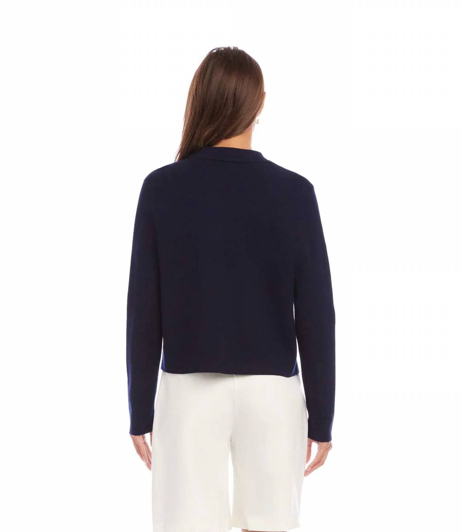 Karen Kane - Collared Sweater Jacket