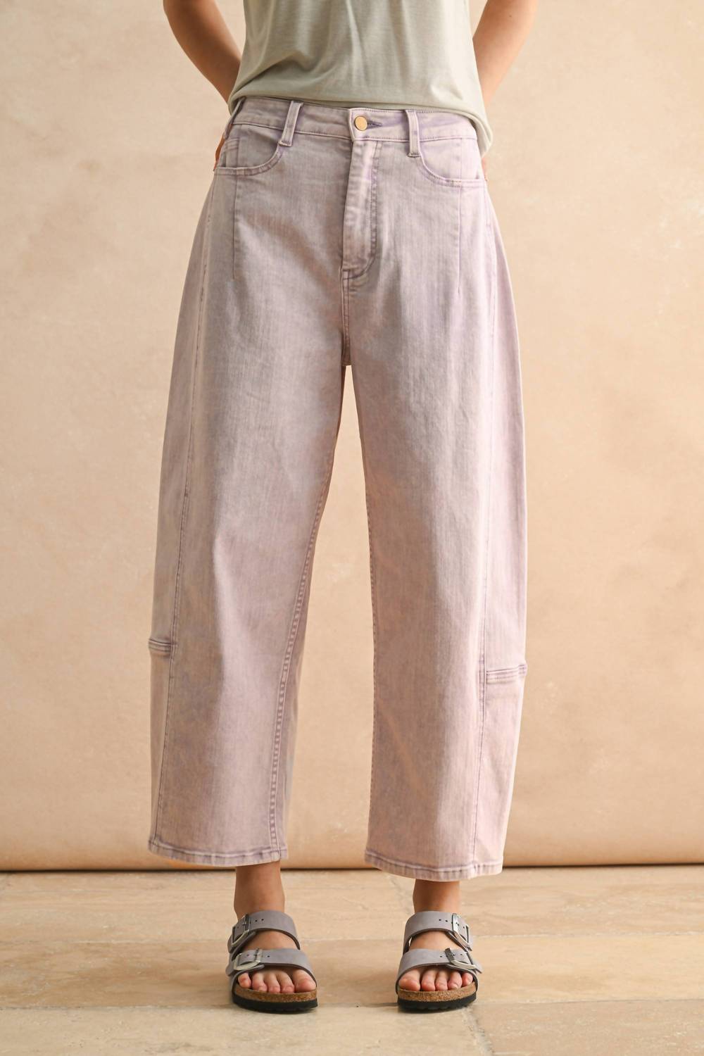 Miou Muse - Amber Barrel Denim Jeans