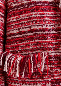 Essentiel Antwerp - Fringed Wool Blend Bouclé Jacket