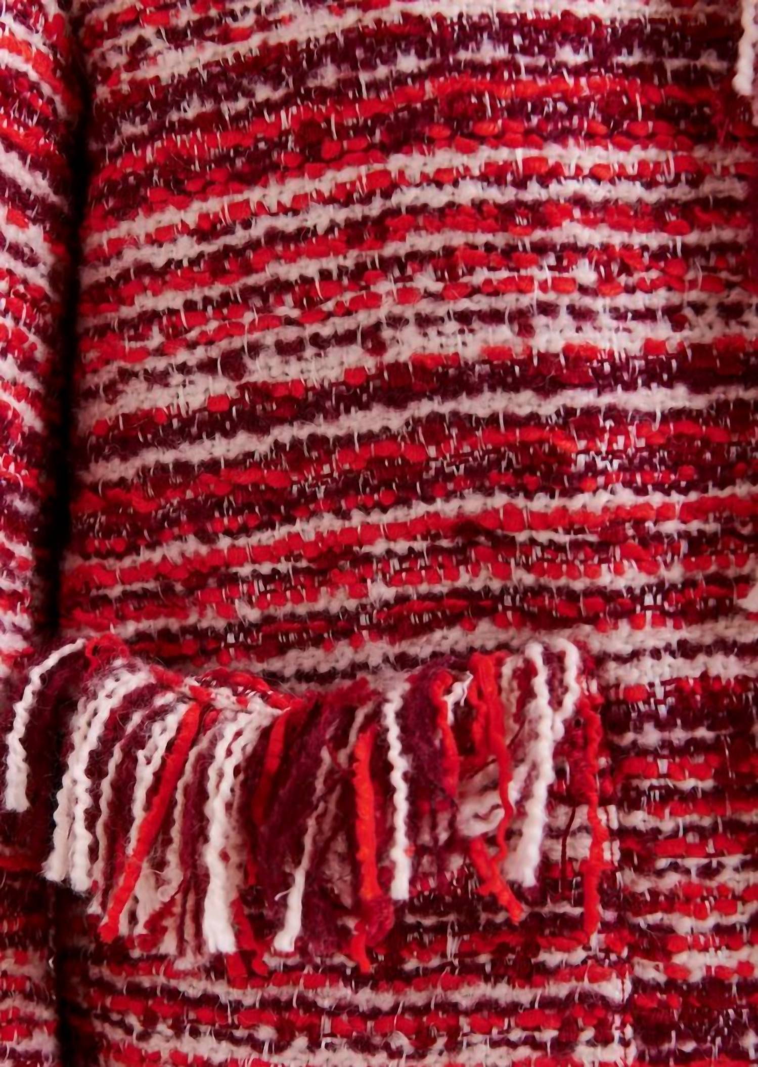 Essentiel Antwerp - Fringed Wool Blend Bouclé Jacket