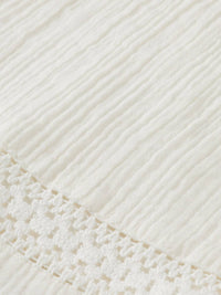 Scotch & Soda - Girl's Lace Detail Crinkle Cotton Mini Skirt