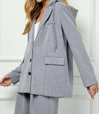 See And Be Seen - Casual Hooded Blazer