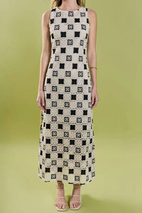 English Factory - Crochet Patchwork Sleeveless Dress