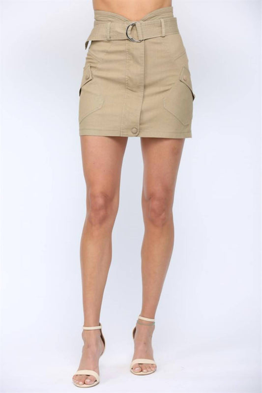 Fate - Side Patch Pocket Mini Skirt