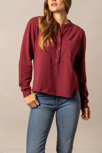 Kimes Ranch - Women's Elouise Henley Long Sleeve Top