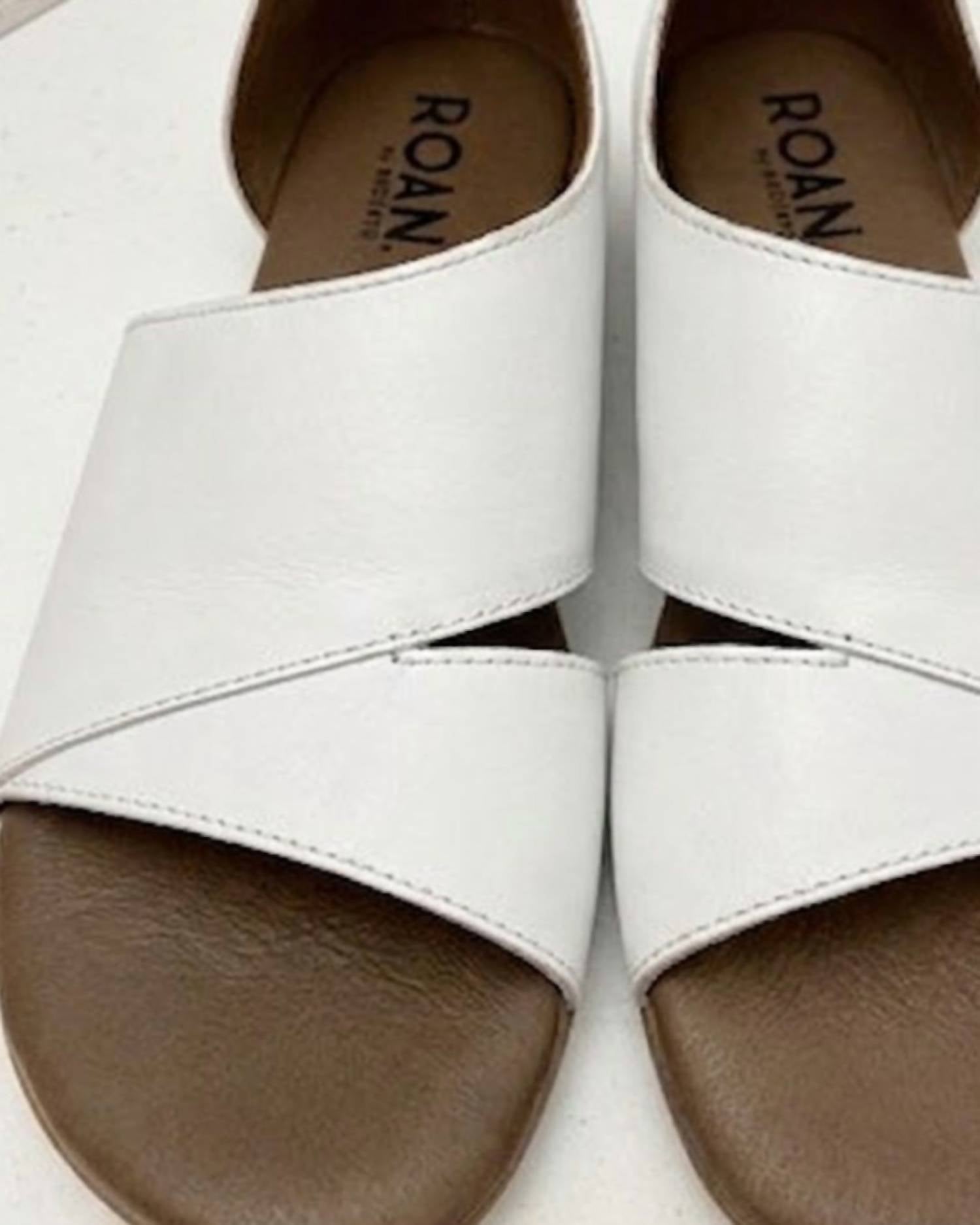Roan Women's Irie Sandals in fresco poppy white - women's sandal - detail view