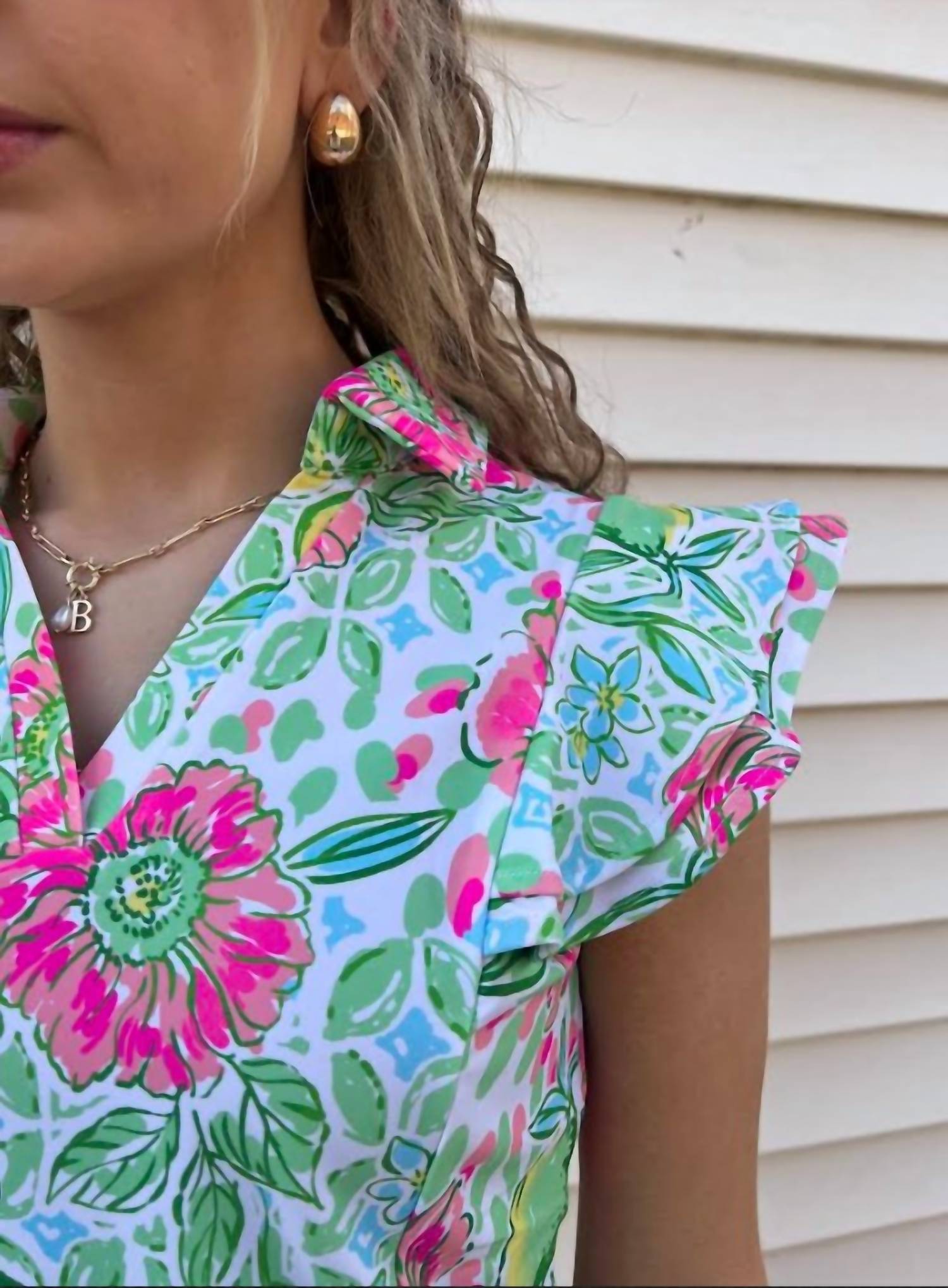 Aryeh - Ruffle Sleeve Polo Top
