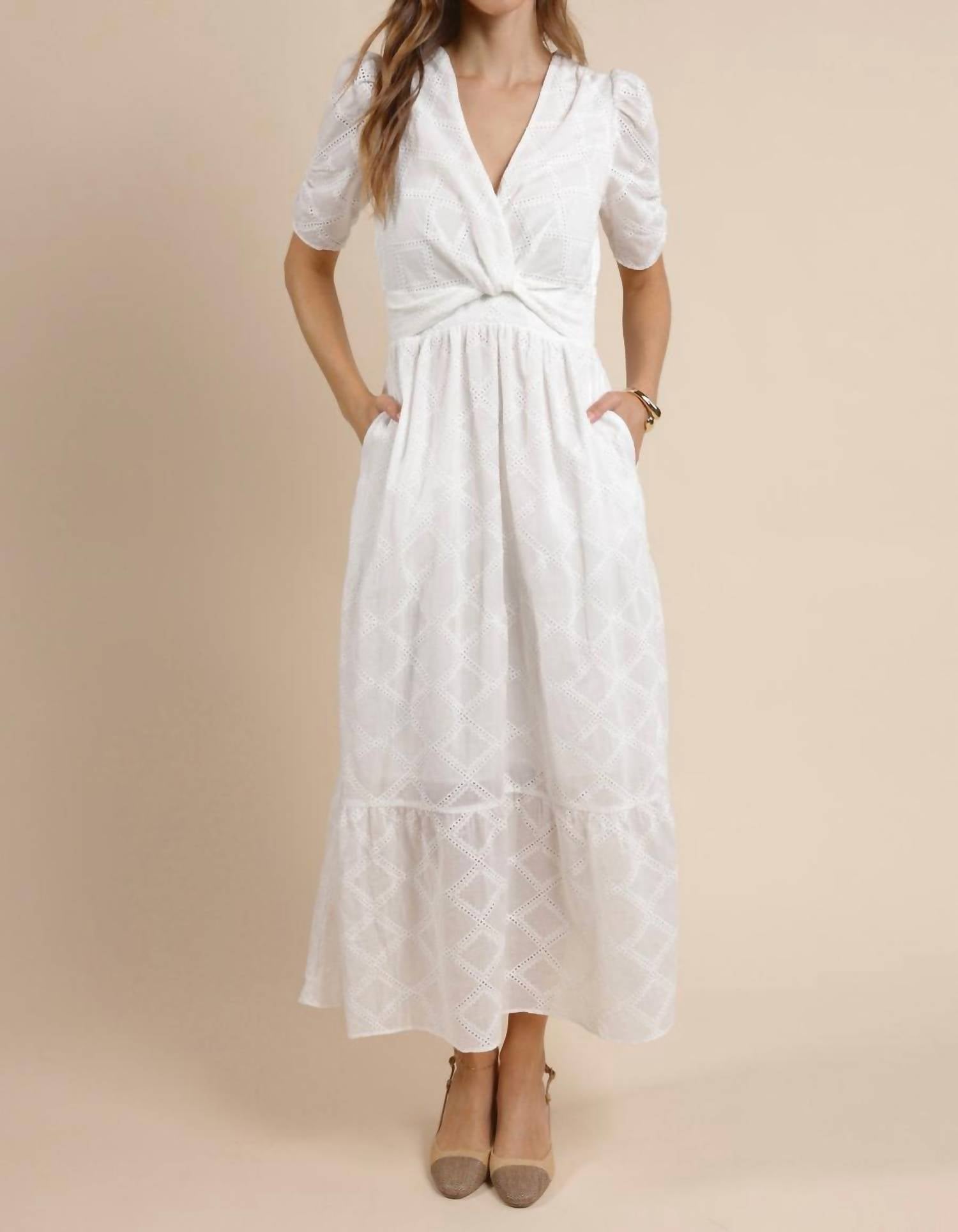 Sage The Label - Sunlit Path Twist-front Maxi Dress