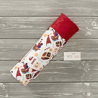 Pete + Lucy Kid's Buried Treasure Minky Blanket in red - item - detail view