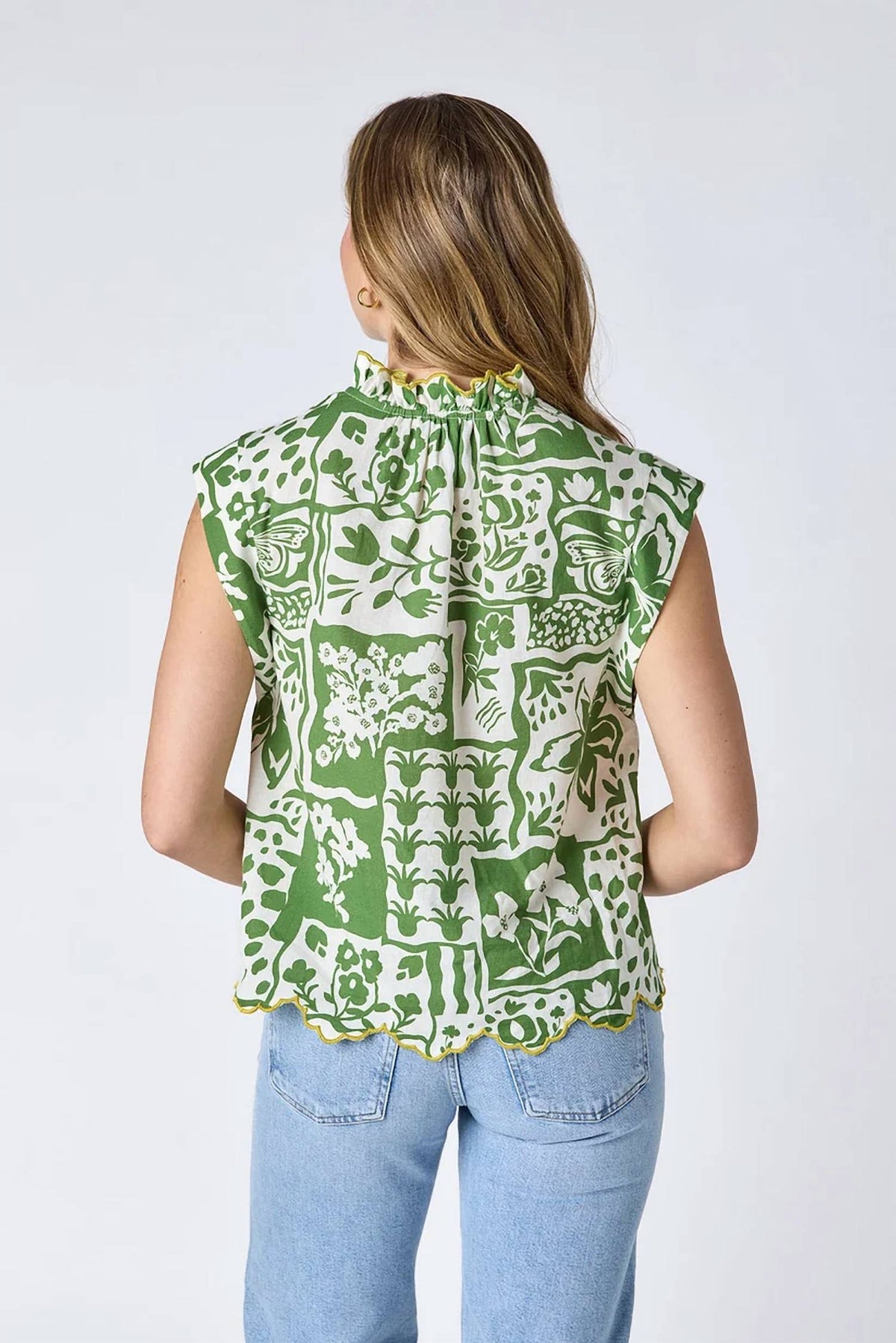 Crosby By Mollie Burch - Cap Sleeve Fritzy Top
