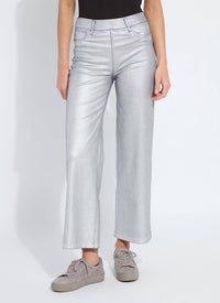 Lysse - Metallic Coated Wide Leg Pant
