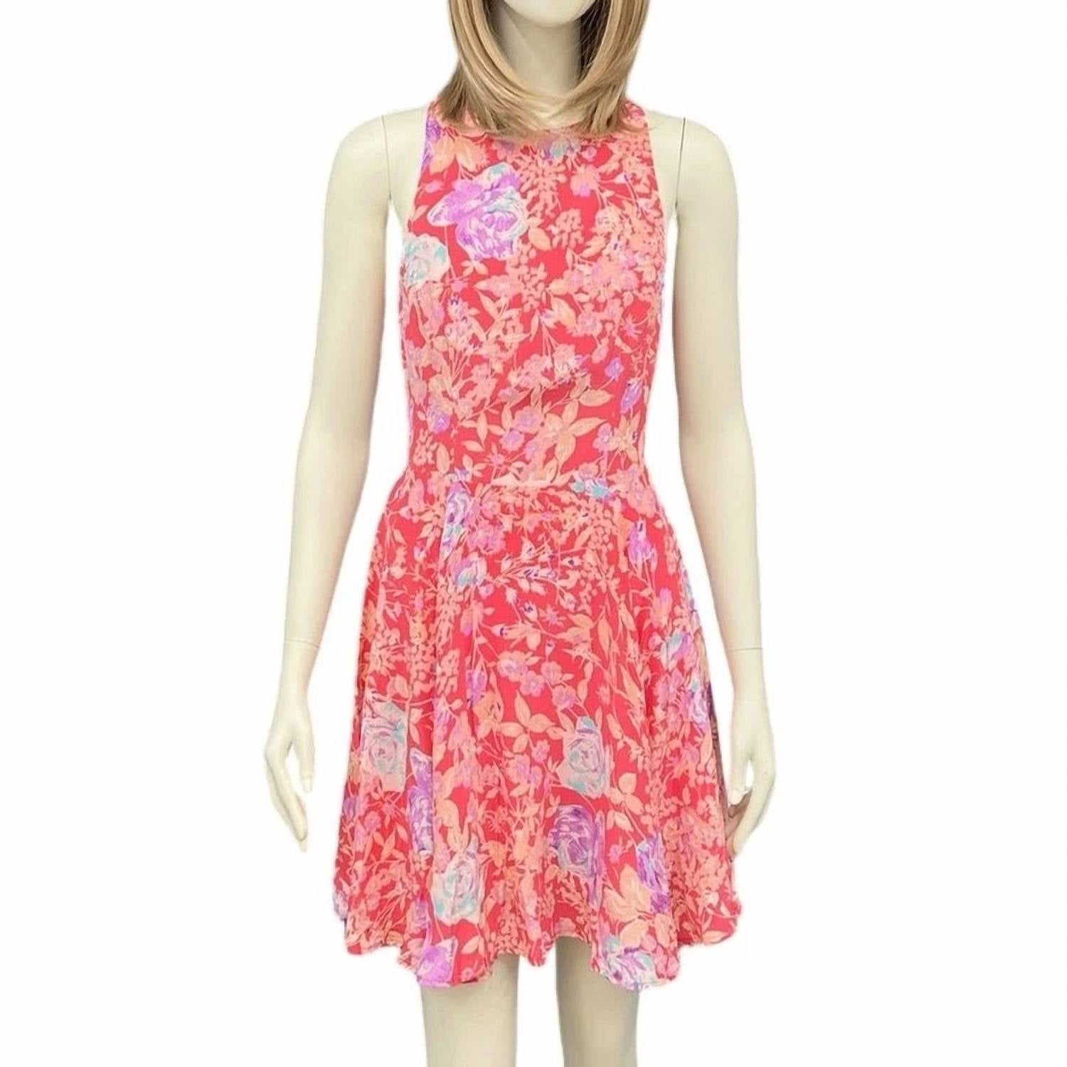 Yumi Kim - Silk Cross-back Floral Mini Dress