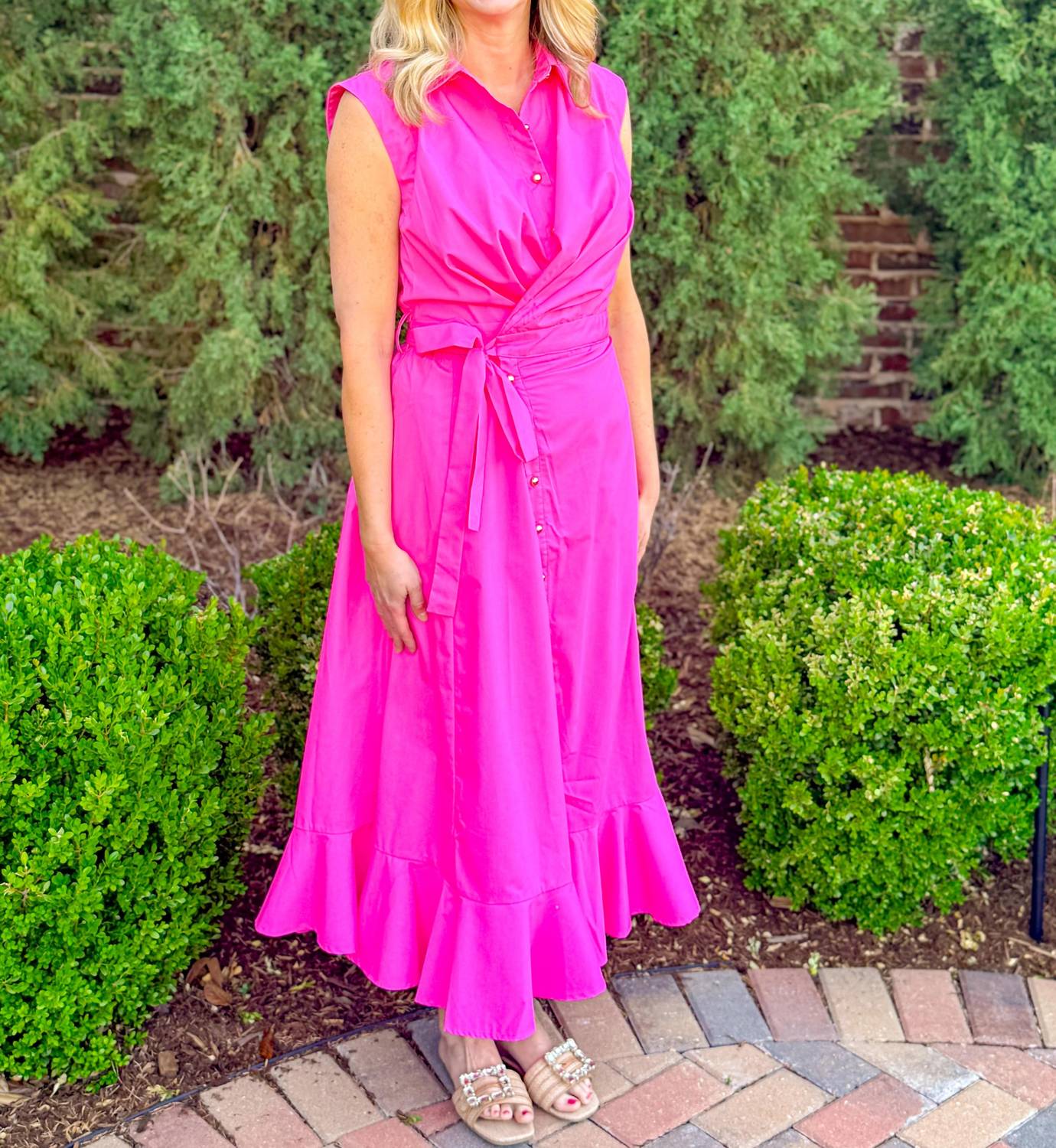 Whimsical Mimsy - Wrap Style Midi Dress