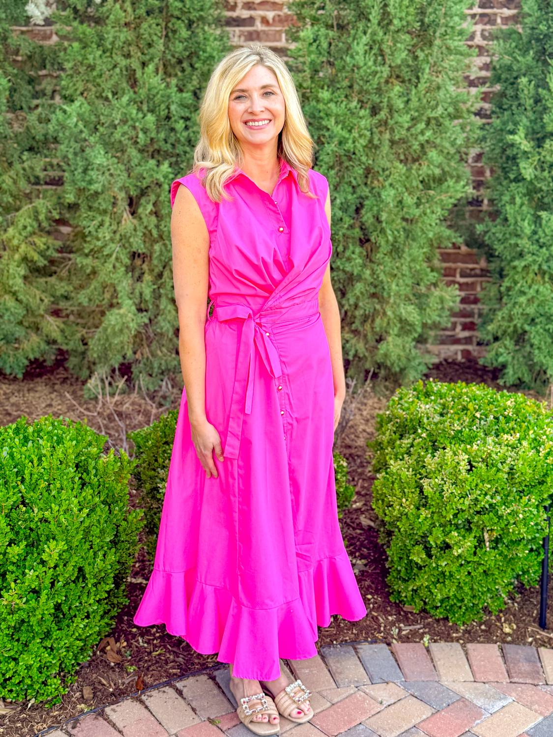 Whimsical Mimsy - Wrap Style Midi Dress