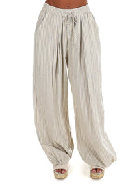 Klesis - Women's Nantucket Stripe Balloon Pants