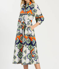 Tyler Boe - Sloane Mosaic Midi Dress