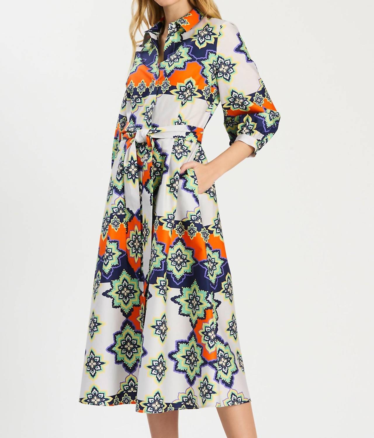 Tyler Boe - Sloane Mosaic Midi Dress