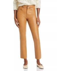 Veronica Beard - Pre-loved Carly Kick Flare High Rise Faux Leather Jeans