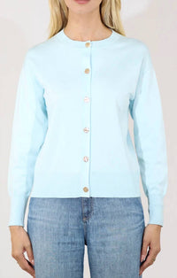 Metric Knits - Crewneck Long Sleeve Cardigan