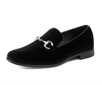 Amali Men's Brad Velvet Loafer in black - men's loafer