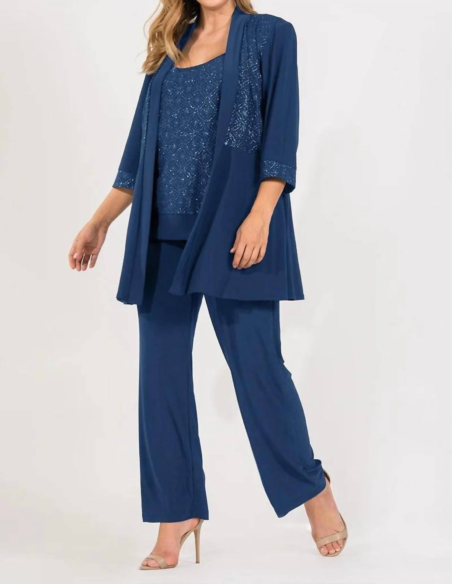 R&M Richards - Long Formal Pant Suit Jacket