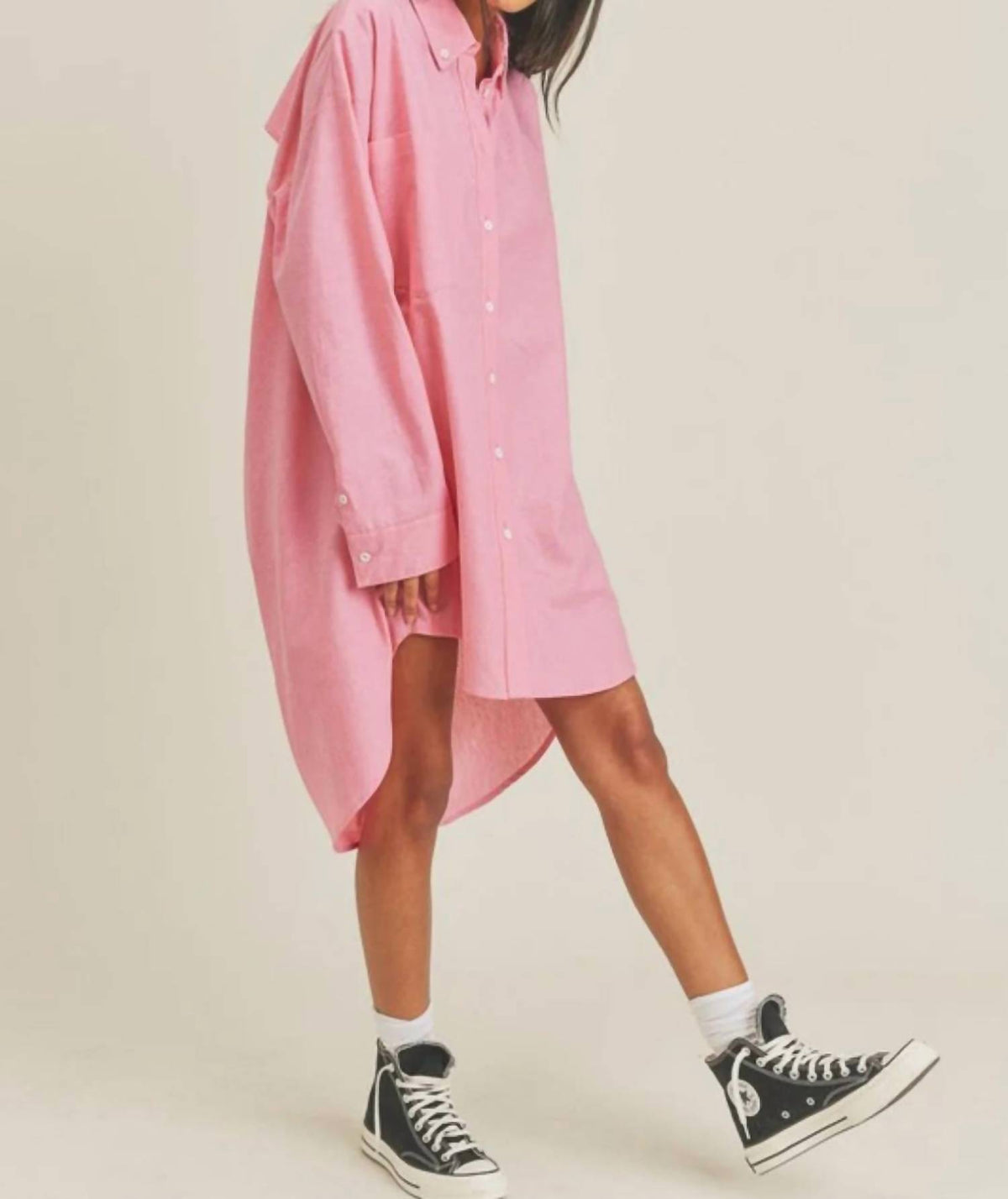Win Win Apparel - Open to you Shirt dress
