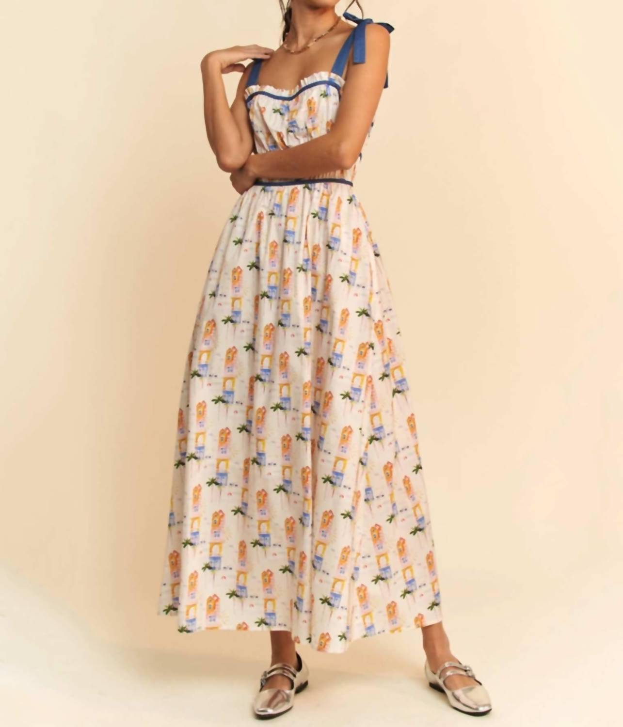 Davi & Dani - Sleeveless Maxi Sundress