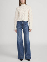 FRAME Slice High Rise Flare Jean in headliner - women's jeans - view 4
