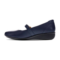 revere Women's Sicily Mary Jane Shoes in blue french - women's flats - detail view