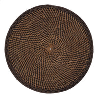 Saro Lifestyle - Woven Rattan Placemat Round - Set Of 4