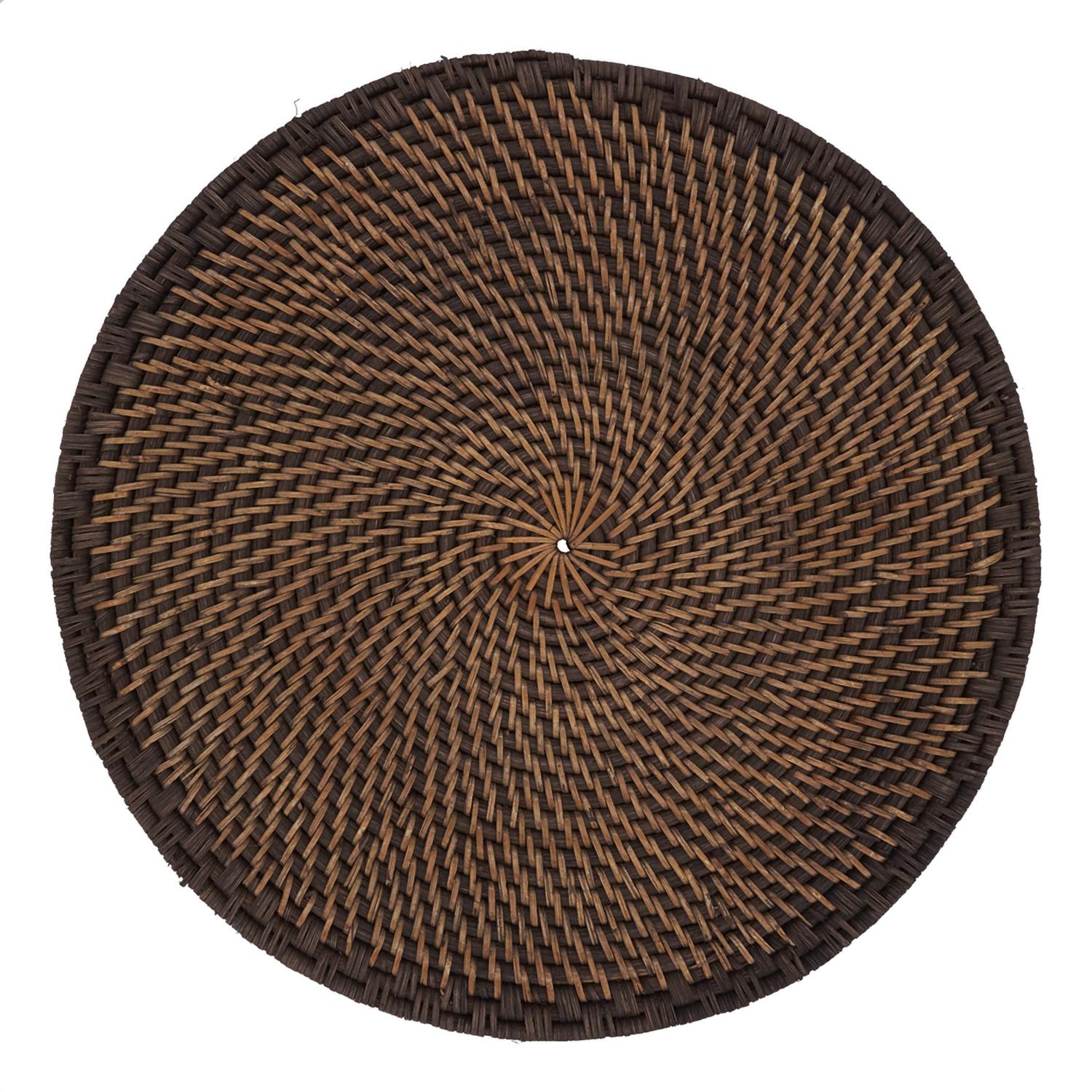 Saro Lifestyle - Woven Rattan Placemat Round - Set Of 4