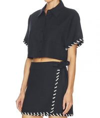 Jonathan Simkhai - Auggie Camp Shirt With Front Patch Pocket