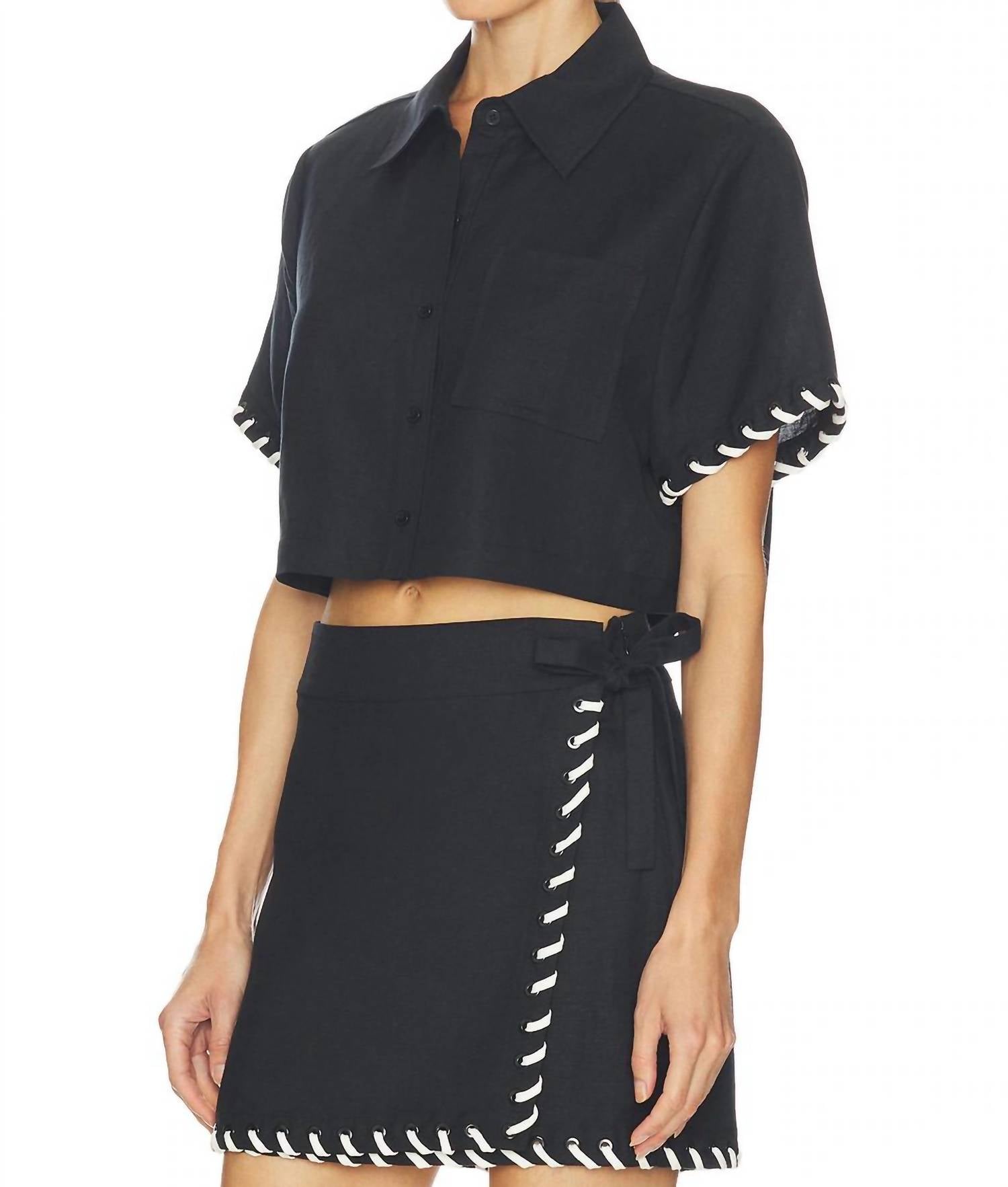 Jonathan Simkhai - Auggie Camp Shirt With Front Patch Pocket