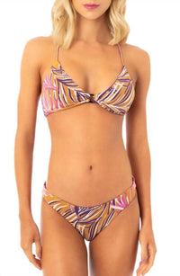 MAAJI Women's Kenny Top in caramel foliage - women's swimwear