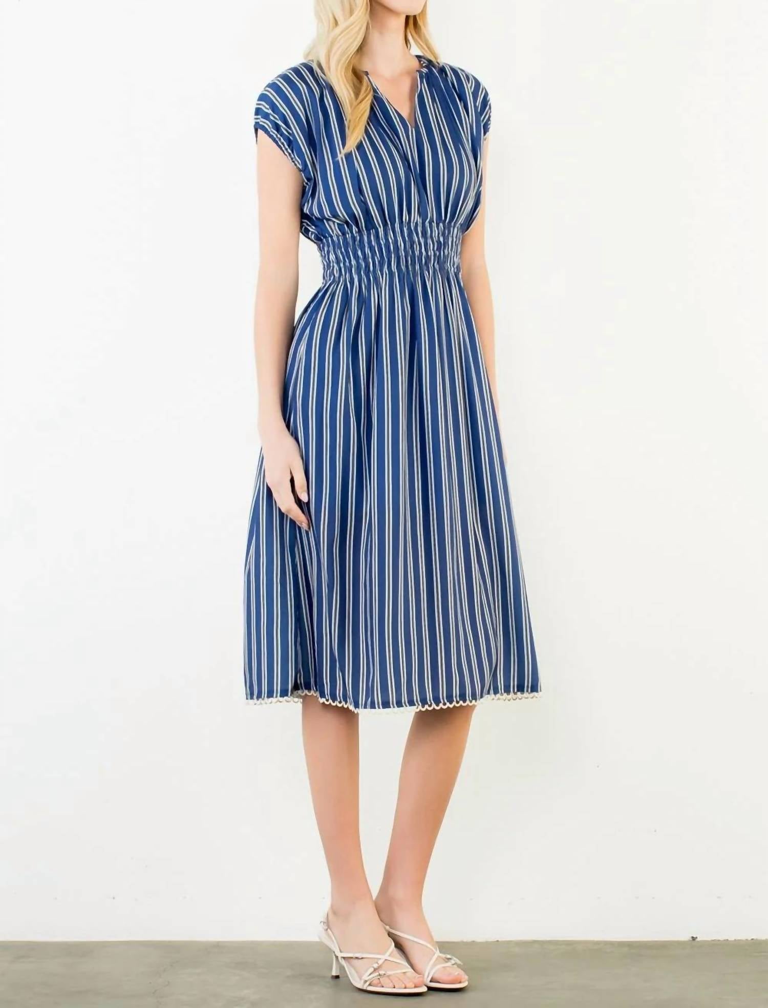 Thml - Emerson Stripe Midi Dress