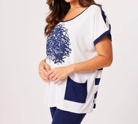 Angel Apparel - Abstract Oversized Top