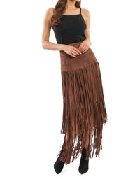 Adore - Western Flair Fringe Skirt